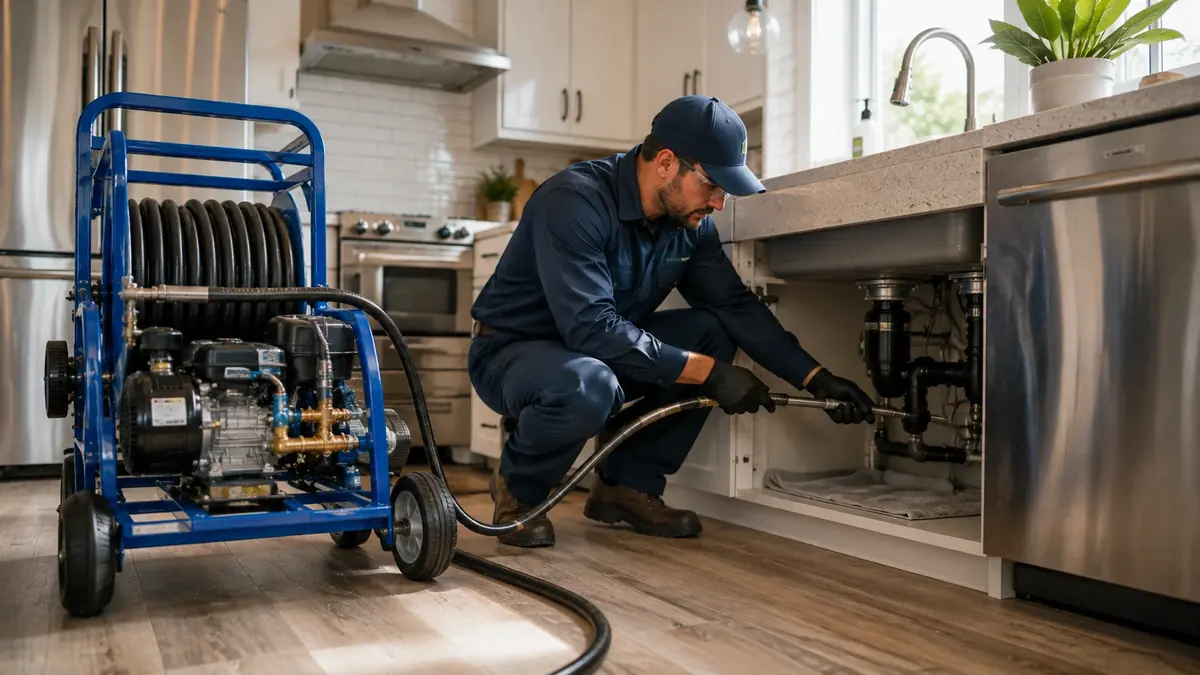 Kitchen Drain Hydro Jetting in Carmichael